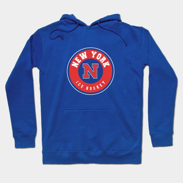 New York ice hockey Hoodie by BVHstudio